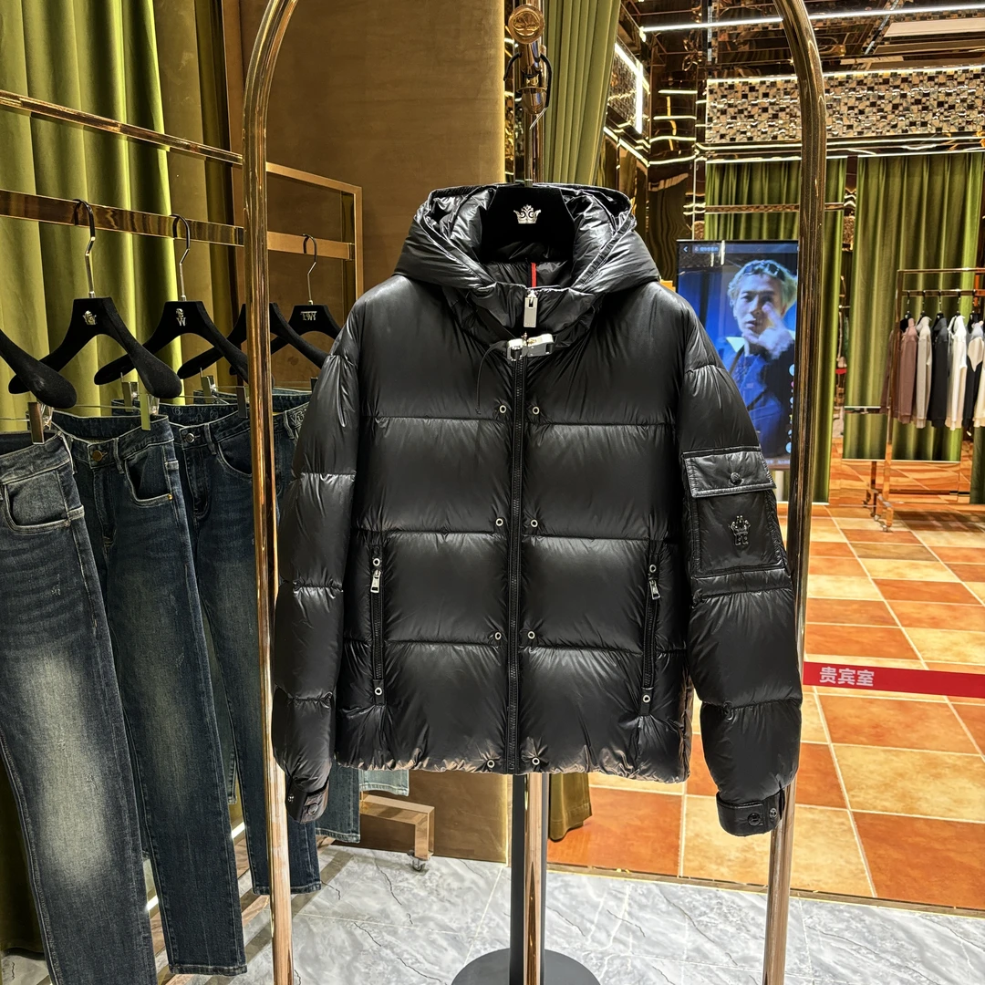 FX【阿诺专属】秋季新款轻奢潮牌重工定制百搭羽绒服外套J24-839