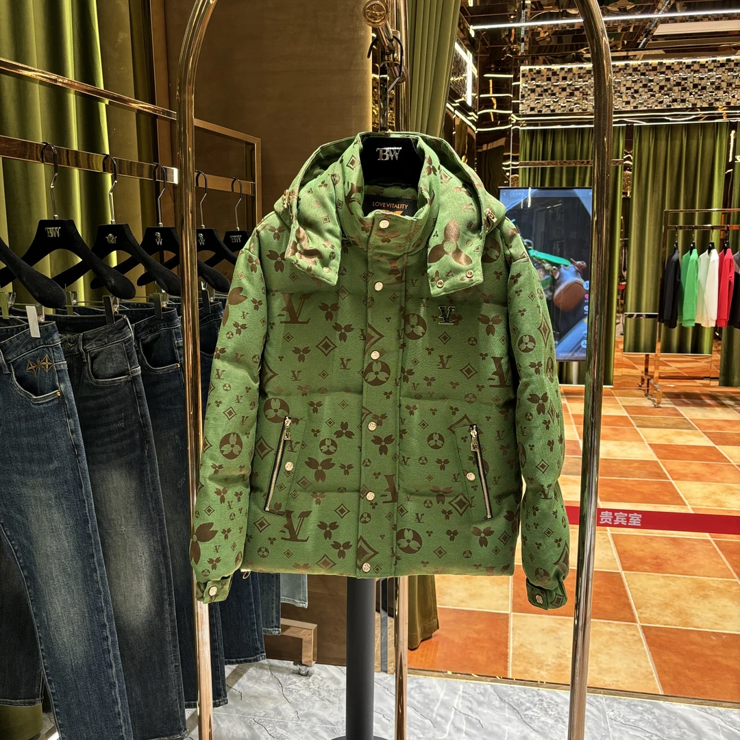 F 【阿诺专属】冬季新款轻奢潮牌重工定制百搭羽绒服外套（88813）