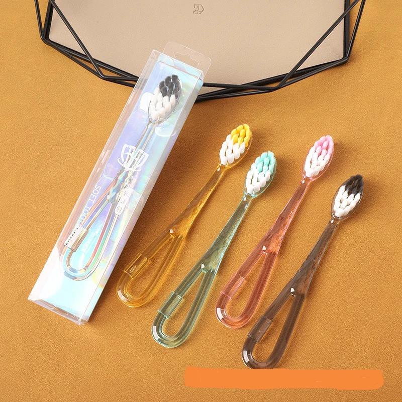 巨无霸大头软毛牙刷 水晶网红款 单只独立包装 超软毛成人