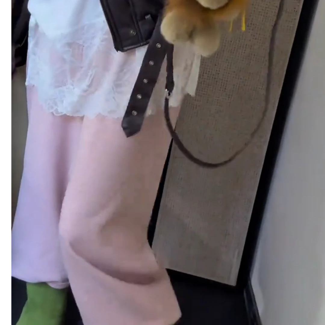 李豆儿 定制 《毛巾布》加绒加厚 韩系 抽绳 束脚休闲卫裤