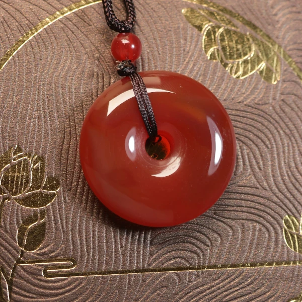 贝贝玉珠宝店-新人福利玛瑙平安扣ys20