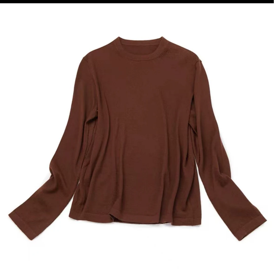 小中领 纯色时尚百搭女款上衣