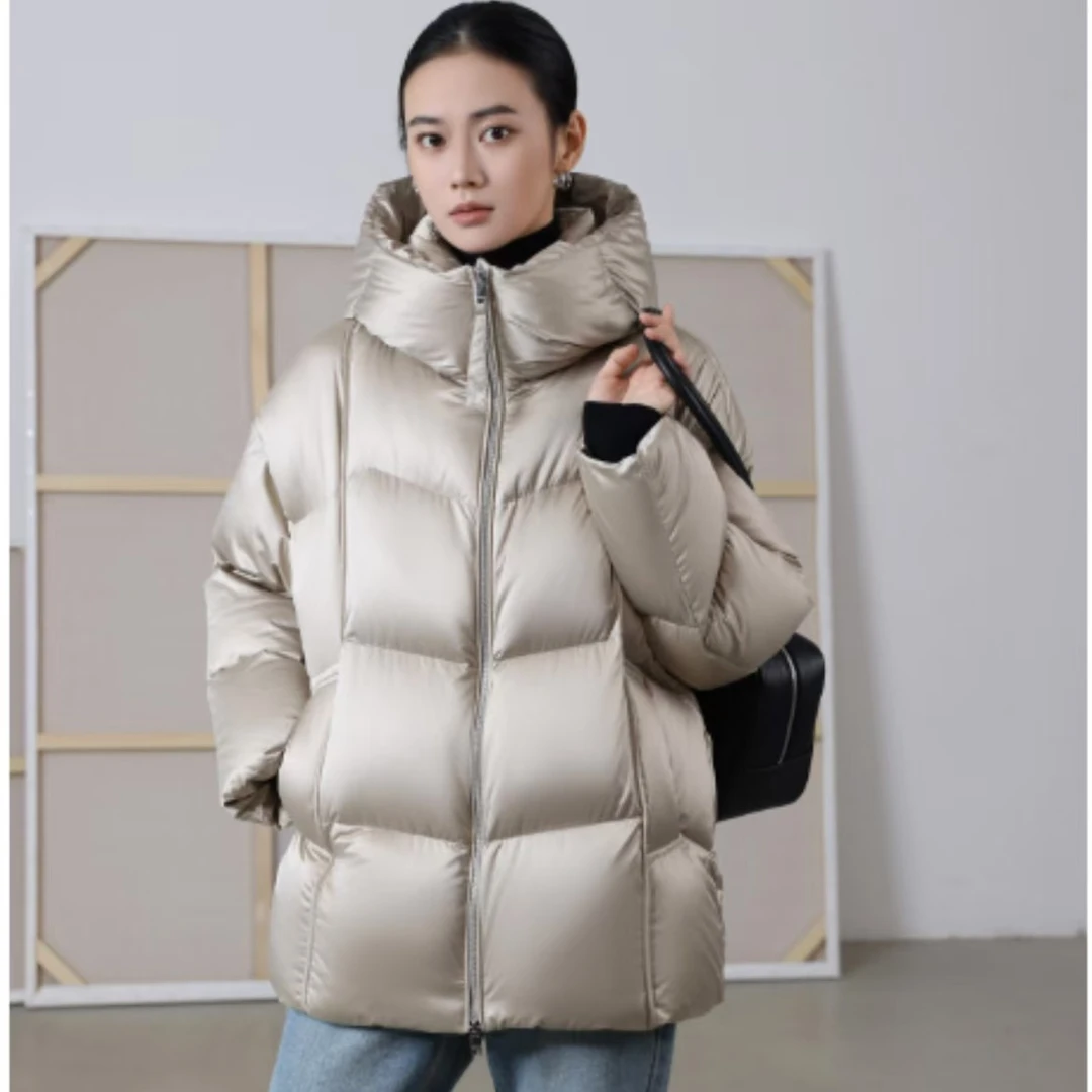 【井上】立领连帽一手长廓型鹅鹅鹅外套5246