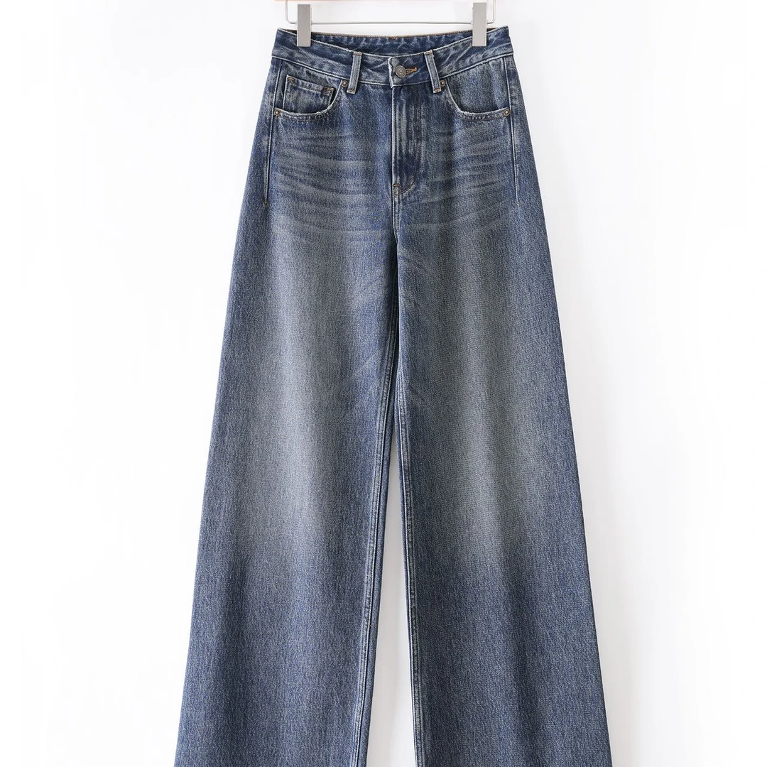 【井上】马吉拉一片式裤腿蜂窝猫须阔腿裤F902