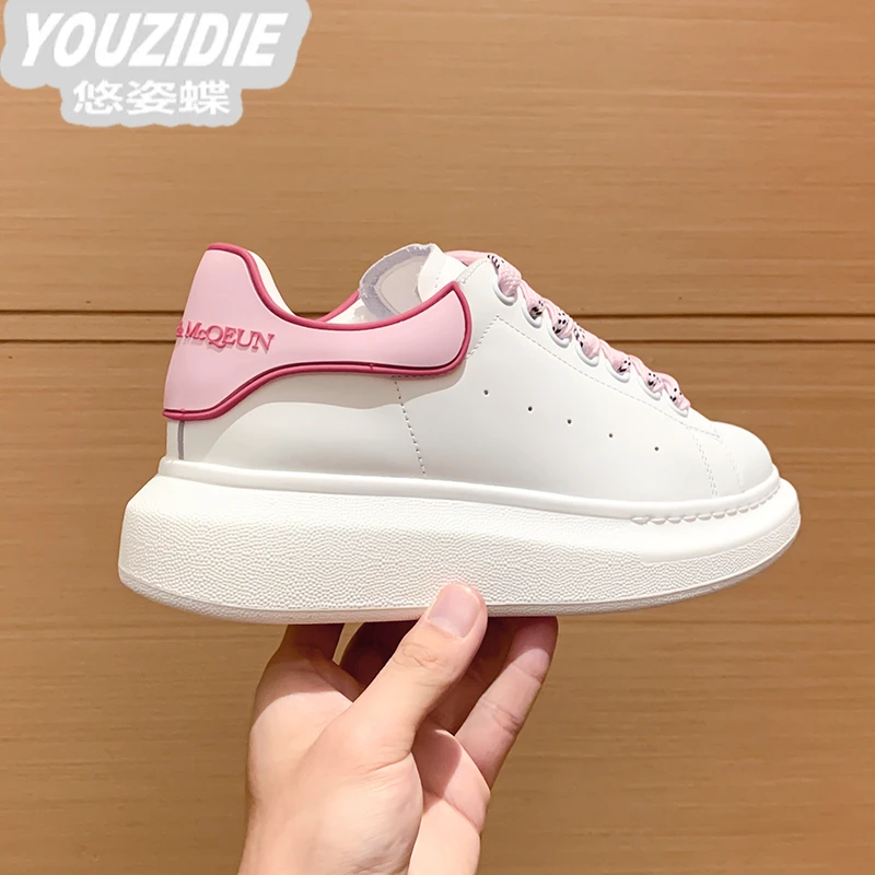 YOUZIDIE 百搭厚底~新款小白鞋春夏休闲运动鞋真皮松糕底板鞋潮女