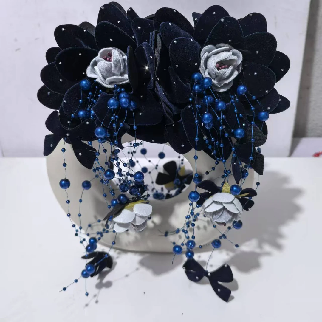 栀子花 组合成人配饰韩式发夹饰品头饰发卡发饰红色韩版时尚民