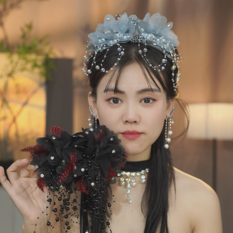 【雪瑶】韩版秋冬新款抓夹头饰发夹气质时尚百搭网红发卡发饰古风