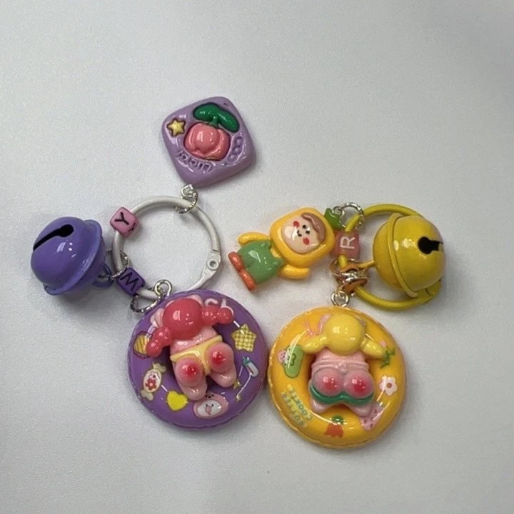 DIY钥匙扣包包挂件手机链串珠树脂原创