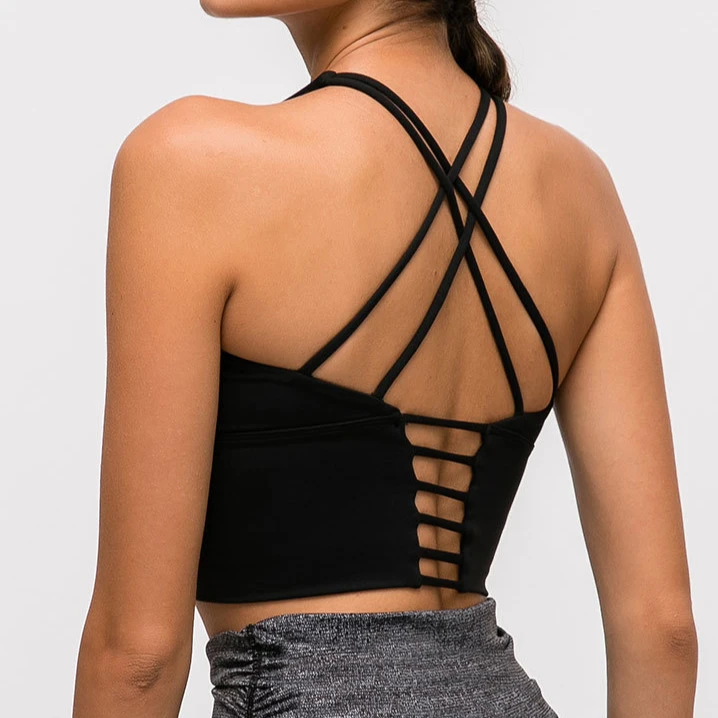 新款高强度运动内衣女露背健身瑜伽美背薄款速干吊带背心上衣夏季