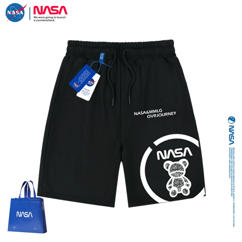 NASA&MMLG品牌正品爆款夏季男运动裤休闲潮牌男士短裤宽松短裤