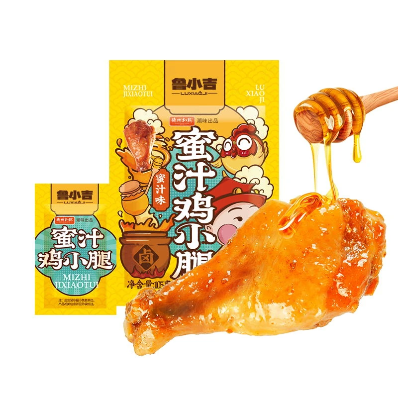 德州扒鸡鲁小吉夜宵季蜜汁鸡小腿解馋小零食休闲食品105g