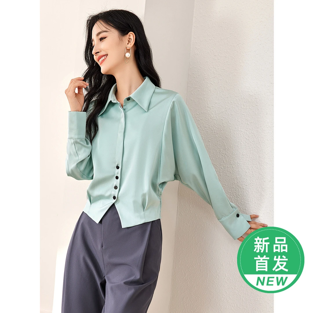 【达人专属】SK897简约感翻领衬衫