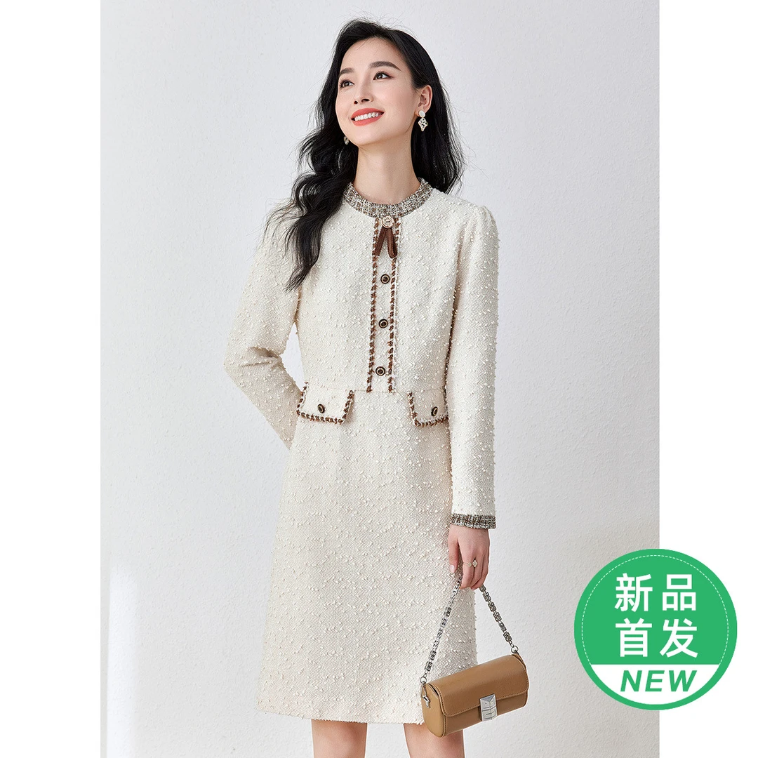 欧昵雪【粉丝专享】DK988复古浪漫玻璃纱提花连衣裙