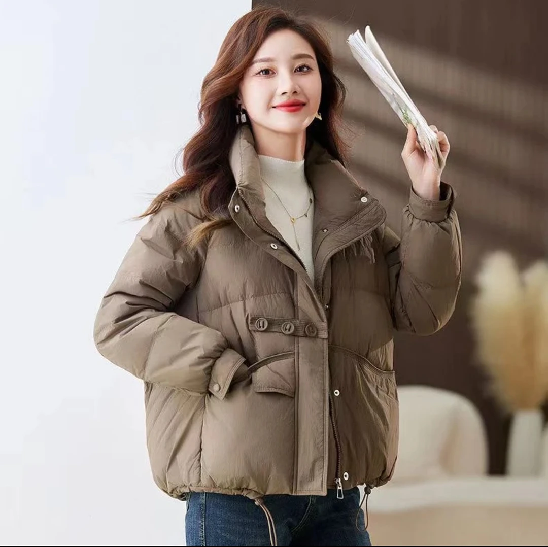 【商家运费补贴】5689冬季新款羽绒服立领气质保暖短款保暖冬装女