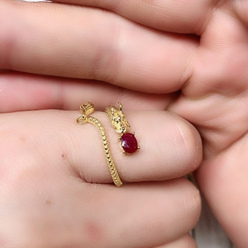 【闪购商品】红宝石戒指银S925镶嵌