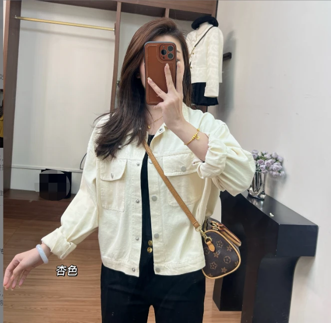 清仓   短款洗水棉百搭时尚外套休闲复古 芳888