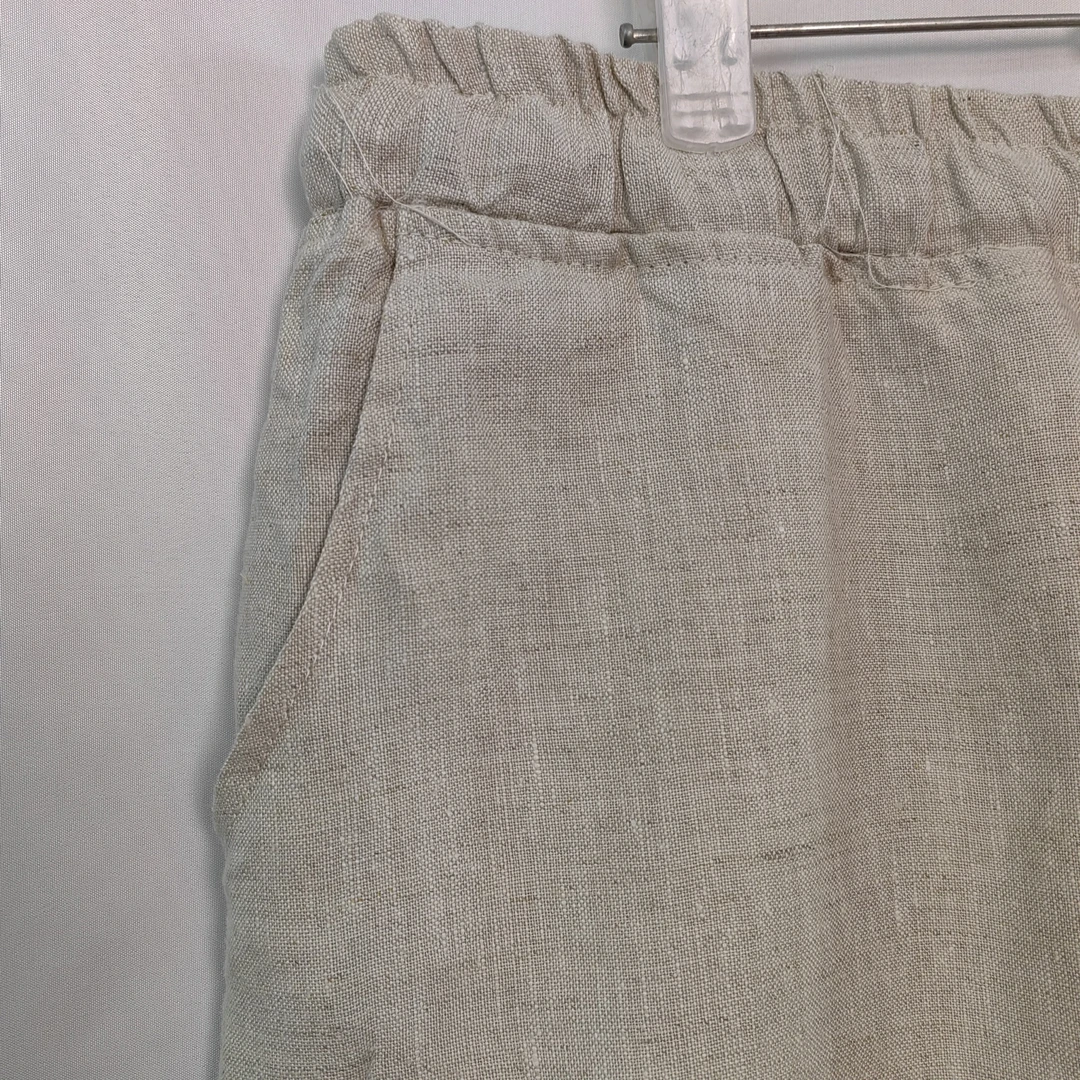 麻之韵【2025重磅男裤】麻之韵男款纯亚麻直筒商务休闲裤