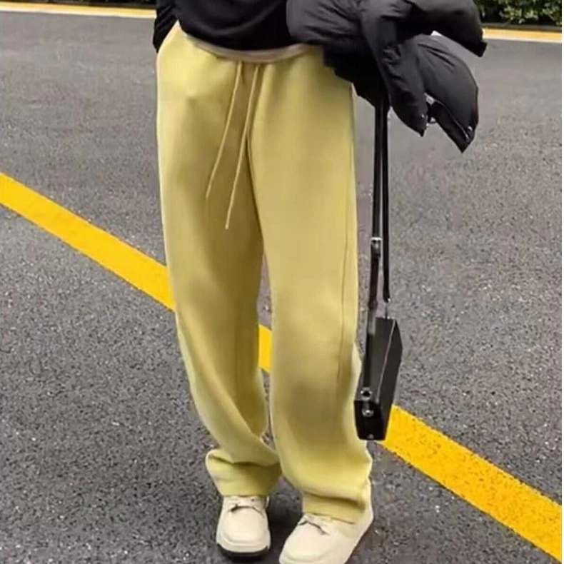 2025秋冬宽松显瘦长裤卫裤时尚香蕉裤慵懒简约风百搭休闲阔腿裤