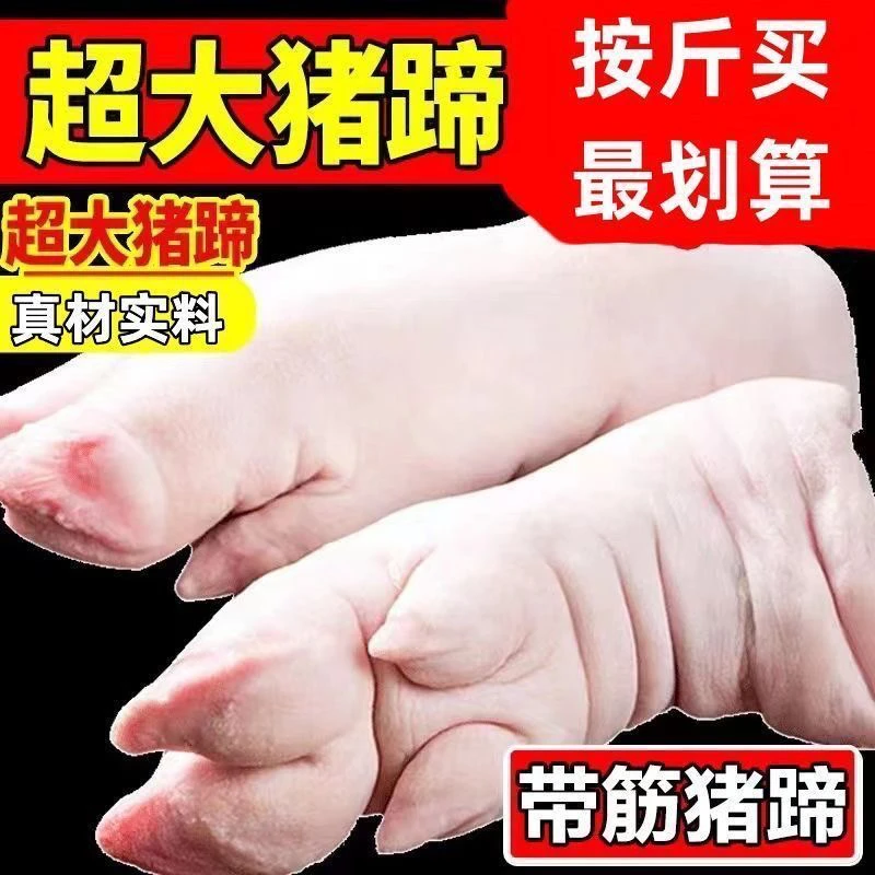 净重五斤(每只一斤左右）农家新鲜猪蹄带筋猪蹄左右送秘制料包