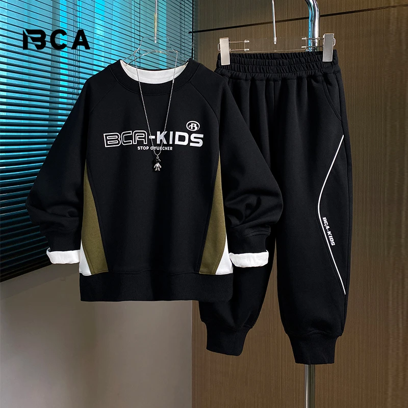 【贝伊萌】中大童青少年秋季新款帅气运动春秋套装长袖DF-套装2586