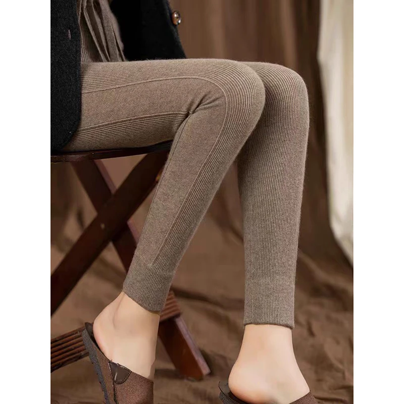 【精致包裆加固版】老粉指定要！加厚紧身山羊绒打底裤子女R23119