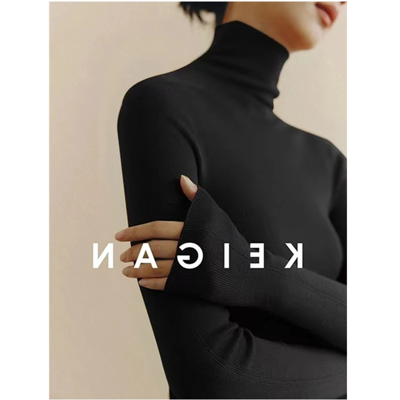 秋冬女装网红款高领毛衣女慵懒风外出洋气针织打底衫内搭入秋上衣