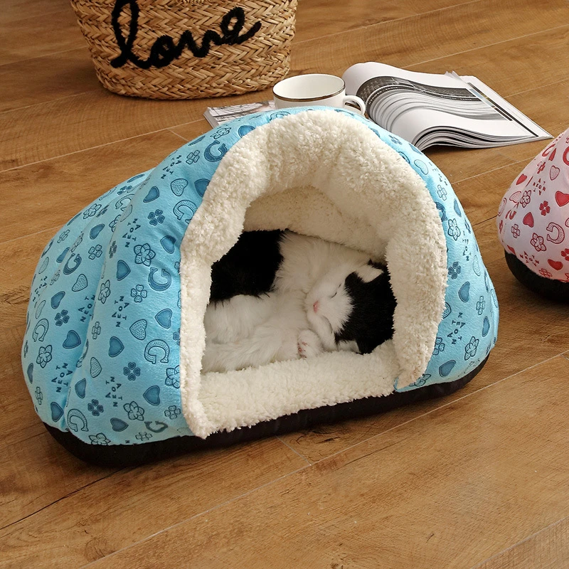 蒙古包猫窝猫咪深度睡眠猫睡袋冬新款宠物用品封闭式加厚保暖狗窝