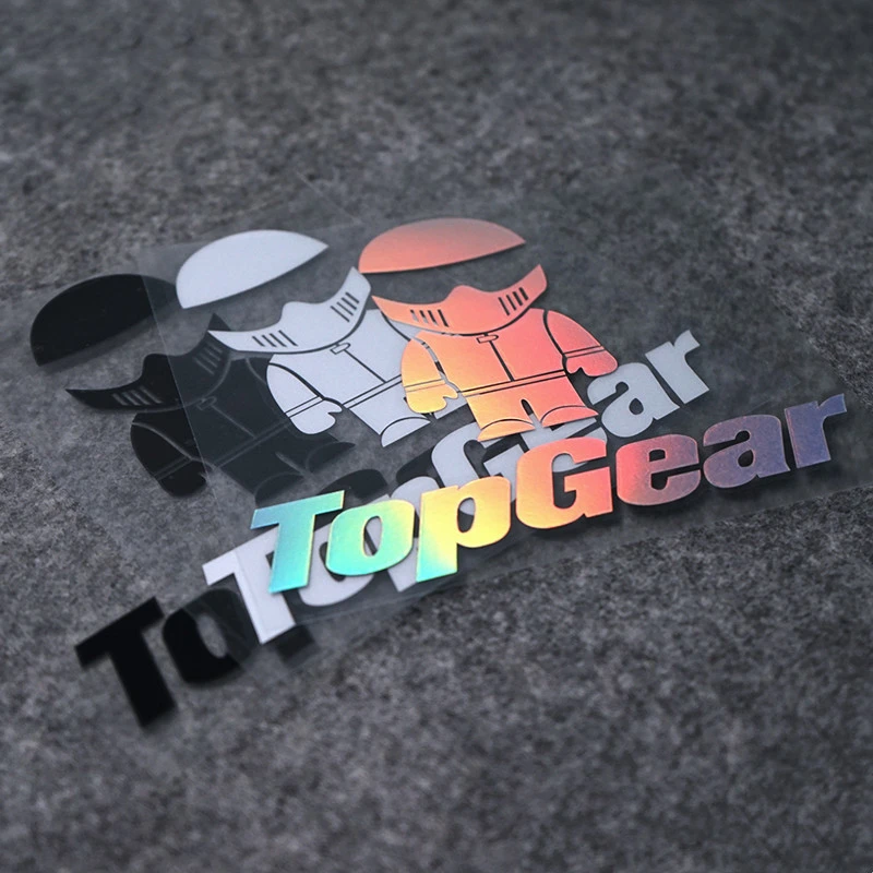 汽车车贴TopGear stig头盔可爱卡通反光贴纸三角窗玻璃车贴画