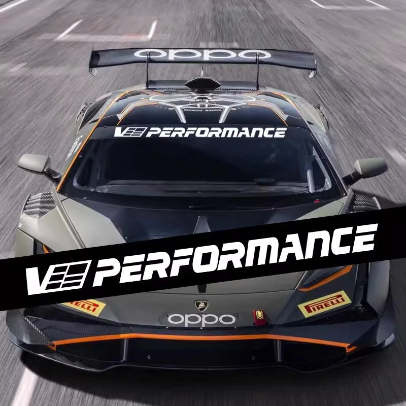 VPERFORMANCE汽车前档车贴 JDM后窗玻璃前挡遮阳个性装饰反光贴纸