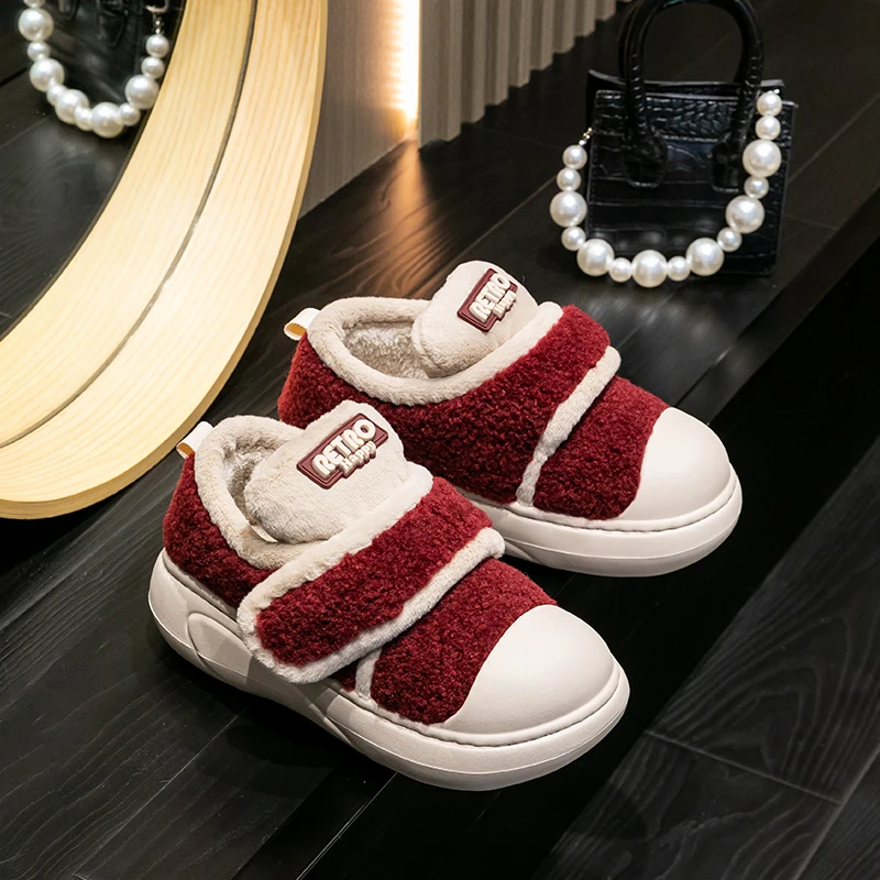 洋气保暖鞋女士冬季防滑2024年新款厚底加绒加厚保暖时尚外穿棉鞋