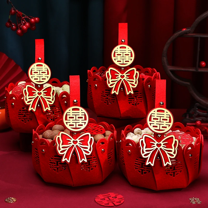 结婚早生贵子模具干果组合压床篮子婚房布置高档喜床摆件婚庆用品