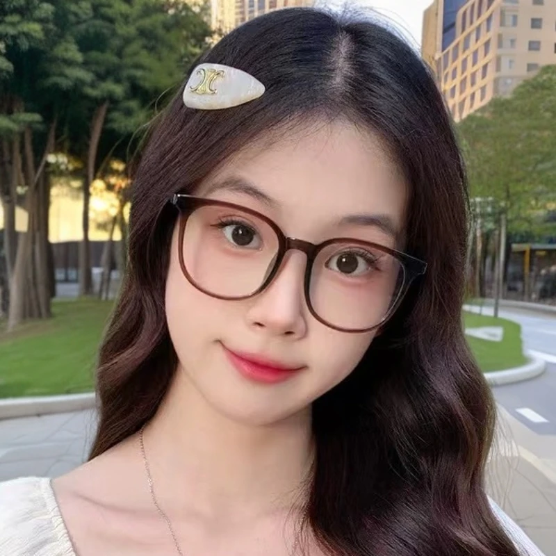 椭圆近视镜时尚黑色眼镜框超轻潮流眼镜架防蓝光经典韩版眼镜框