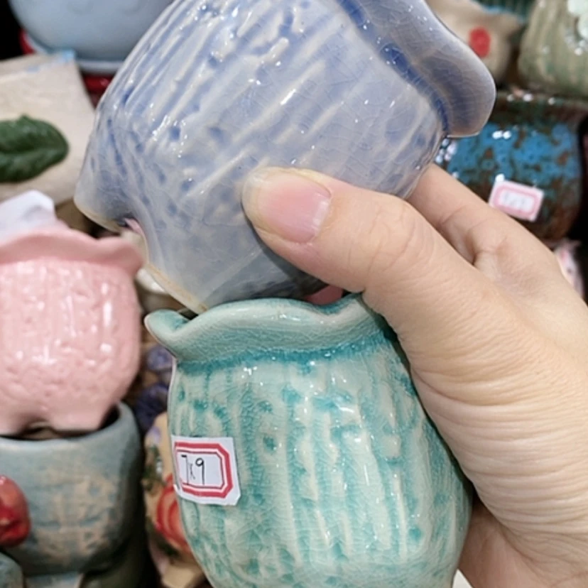 【闪购商品】红陶陶瓷多肉花盆