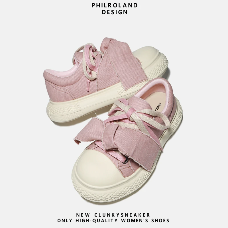 娃娃大头面包板鞋女2025春季透气帆布鞋单鞋