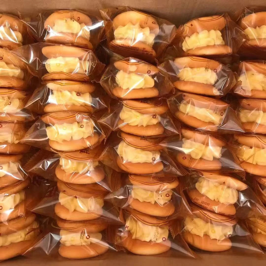 笑脸娃娃蛋糕硬奶油夹心老式黄奶油面包传统童年怀旧零食早餐糕点