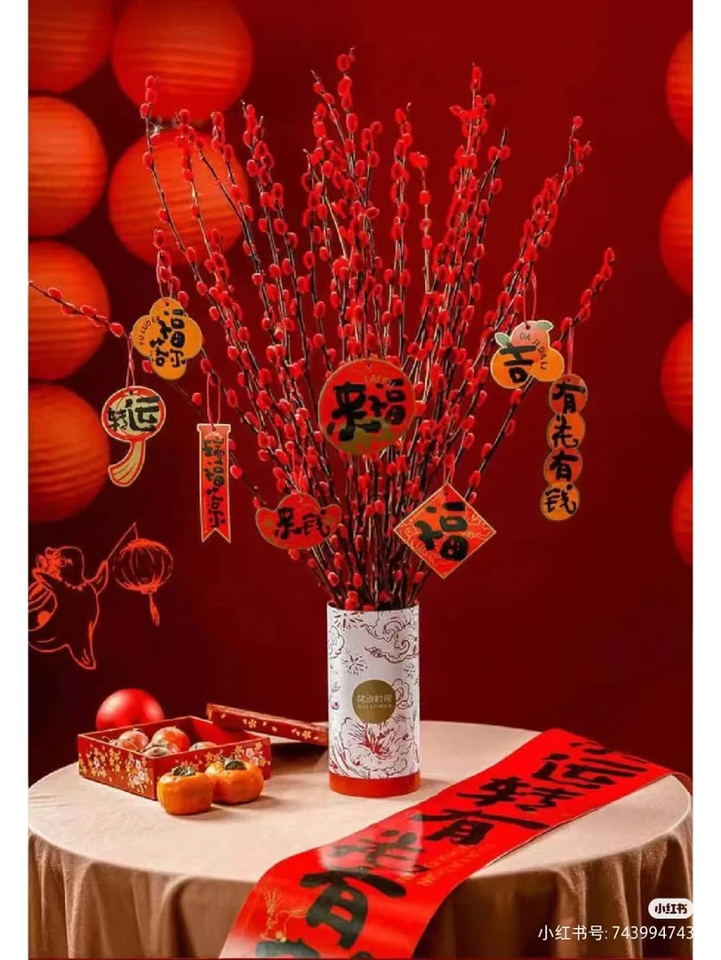 【新疆包邮】新春居家温馨银柳真花鲜枝室内客厅摆饰玄关等可做干花