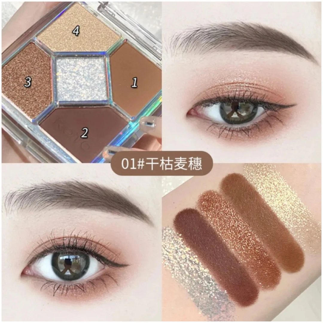 网红同款五色眼影盘便携修饰化妆高颜值