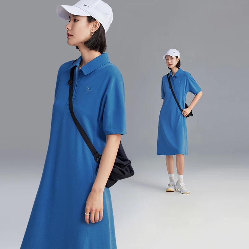 CLOUDSPACE/云上生活【海岛慢游】polo领收腰连衣裙女夏季