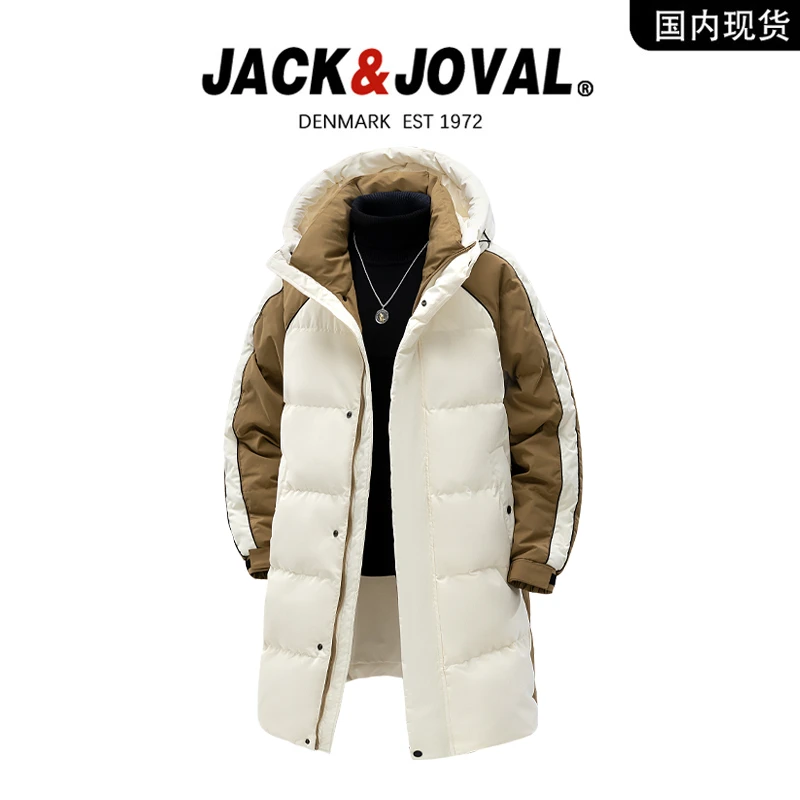 【品牌现货撤柜】JACK JOVAL品牌羽绒服男女中长款潮新标90白鸭绒