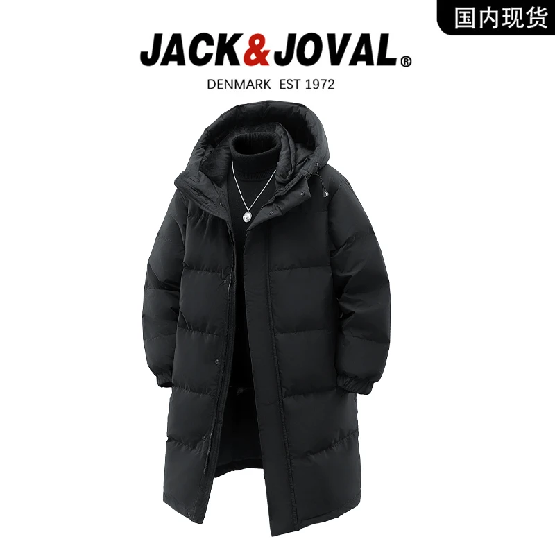【品牌现货撤柜】JACK JOVAL品牌羽绒服中长款男女冬季90白鸭绒