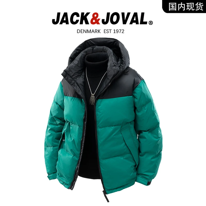 【品牌现货撤柜】JACK JOVAL品牌羽绒服男女冬季外套90白鸭绒短款