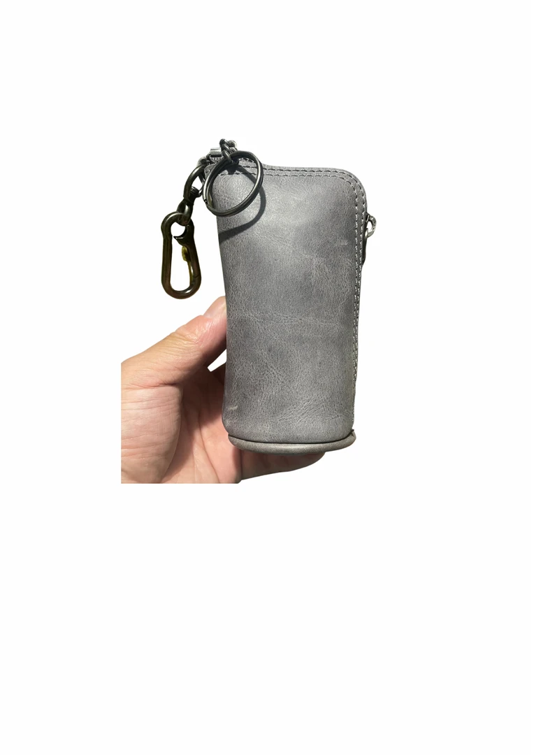 便携钥匙包 头层牛皮钥匙包