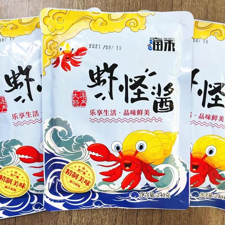 大润禾润禾虾怪酱开袋即食大润禾虾酱海炖蒸海鲜酱240g拌饭原味