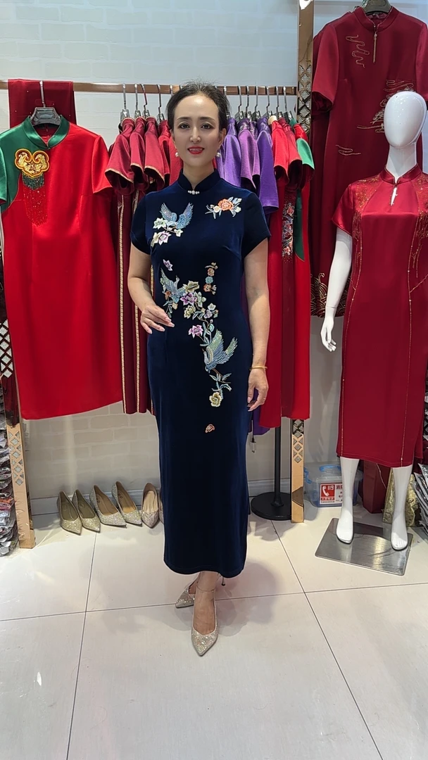 6122喜婆婆喜妈妈婚礼上台装敬酒服