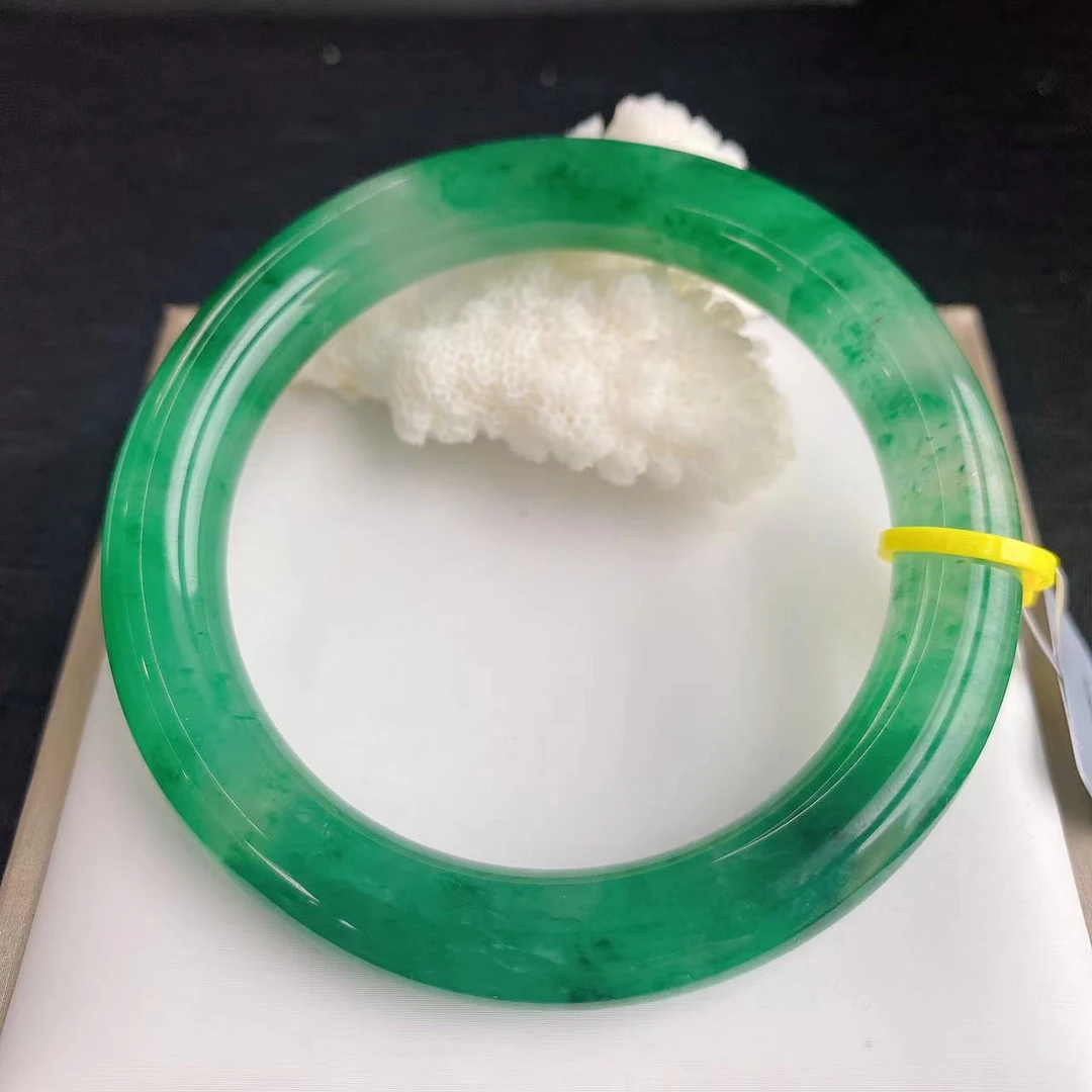 独龙玉冰飘花手镯40