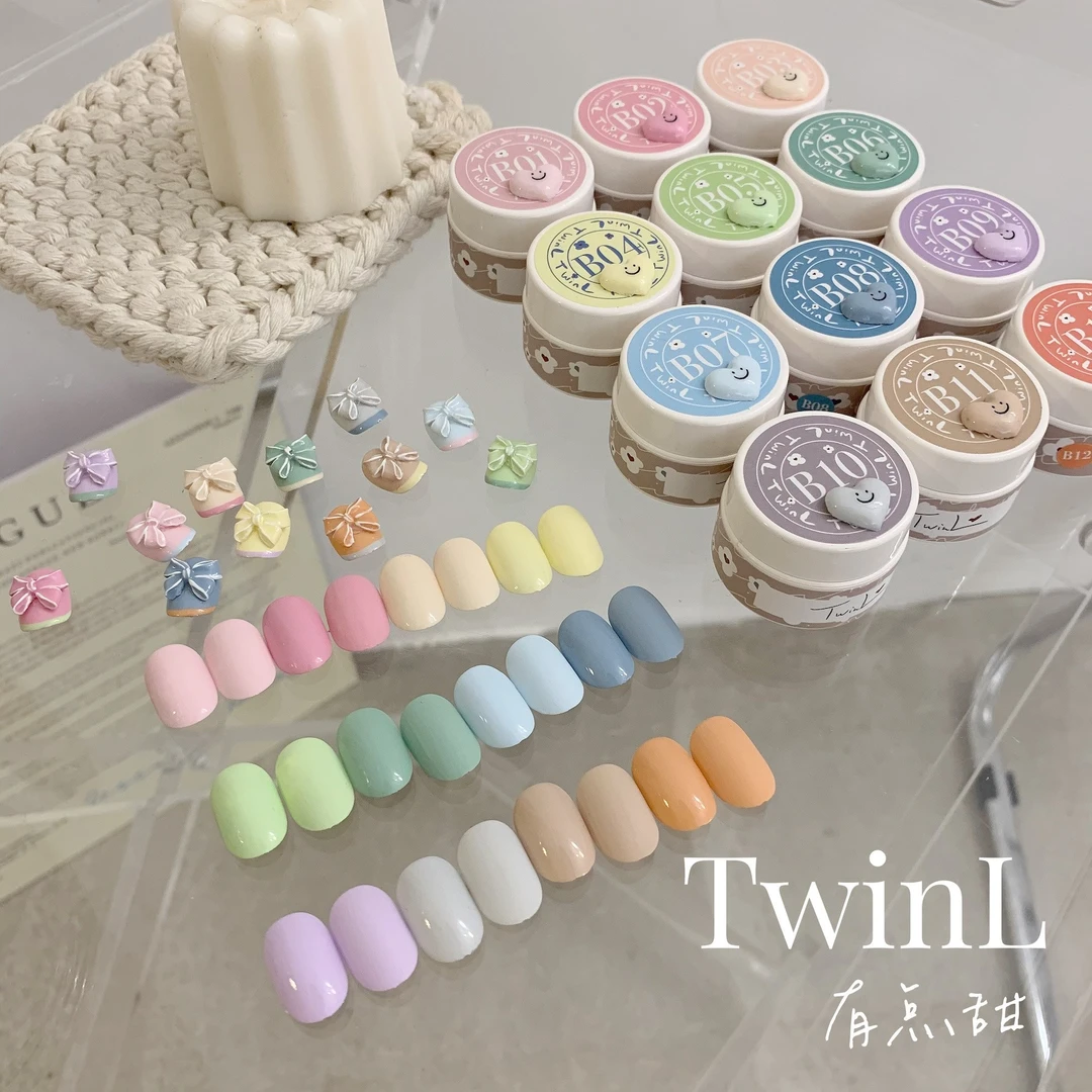 TWINL有点甜系列 日式美甲光疗胶新手彩色马卡龙糖果色夏日甲油胶