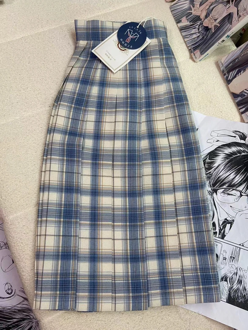 【啦啦酱JK】限定牛乳  原创 格裙 JK制服 正统 少女百褶