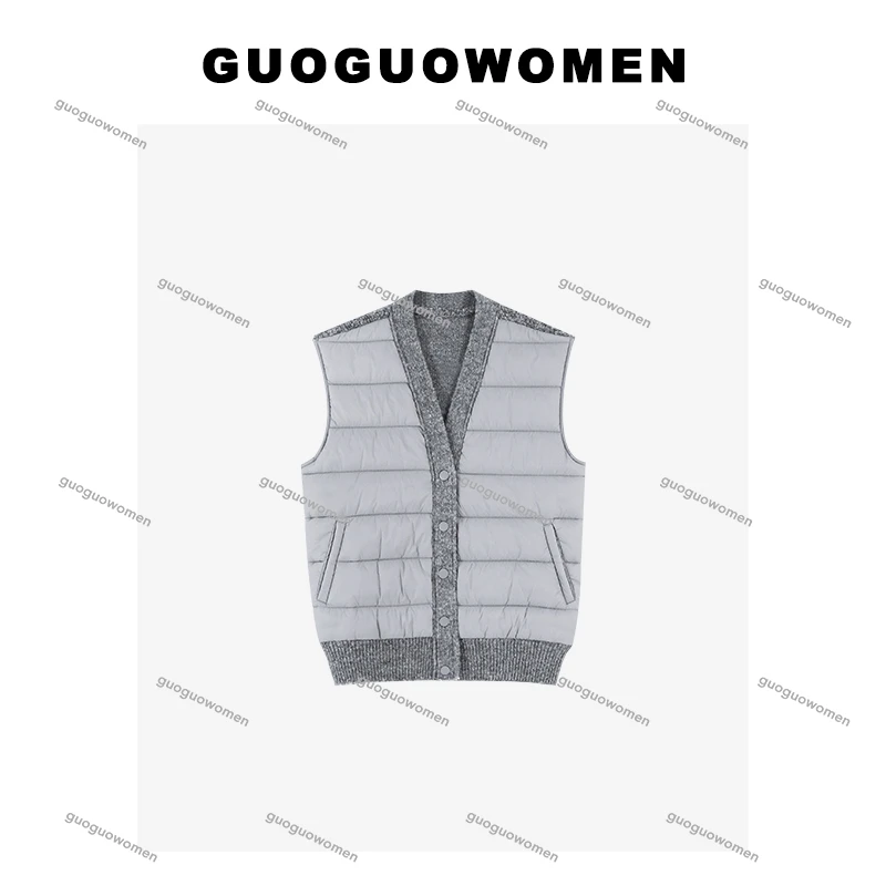 果果家 马甲+针织衫2024秋冬女新款复古设计师毛衣上衣马甲针织衫