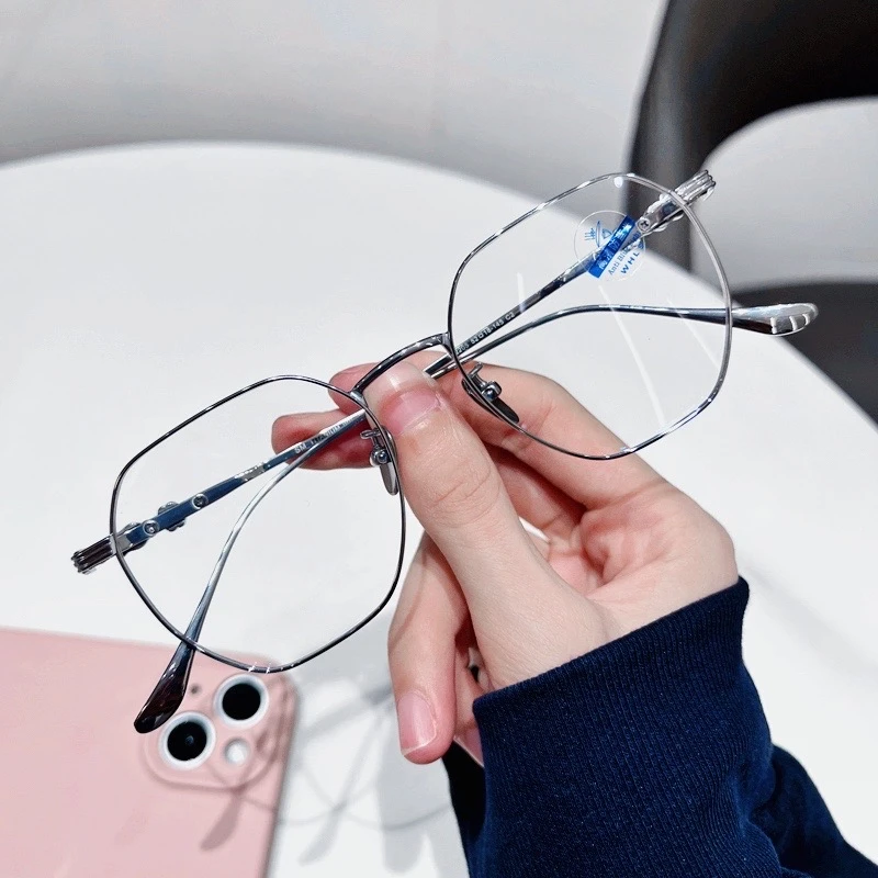 【800-899】纯钛系列男女同款防蓝光眼镜防紫外线装饰眼镜可配近视