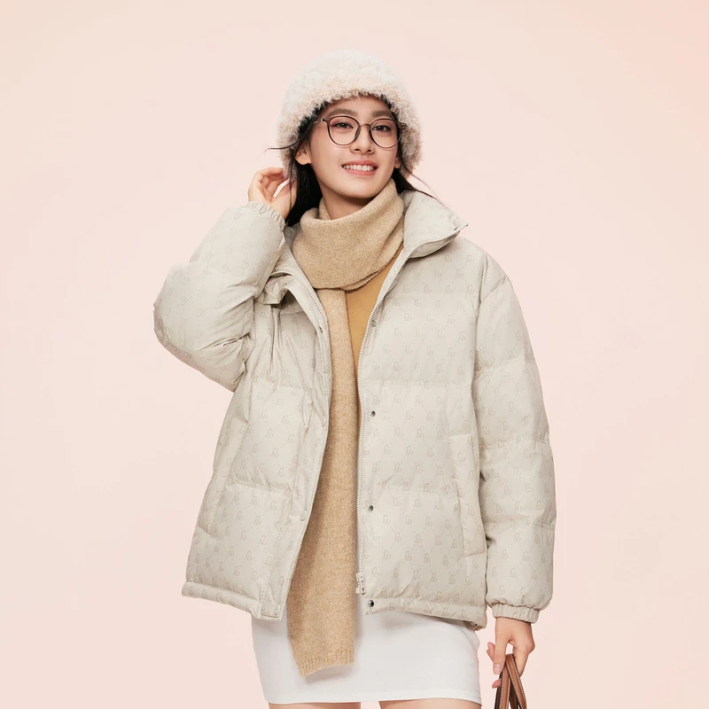 波司登24冬季新款女短款时尚休闲百搭加厚保暖羽绒服5284